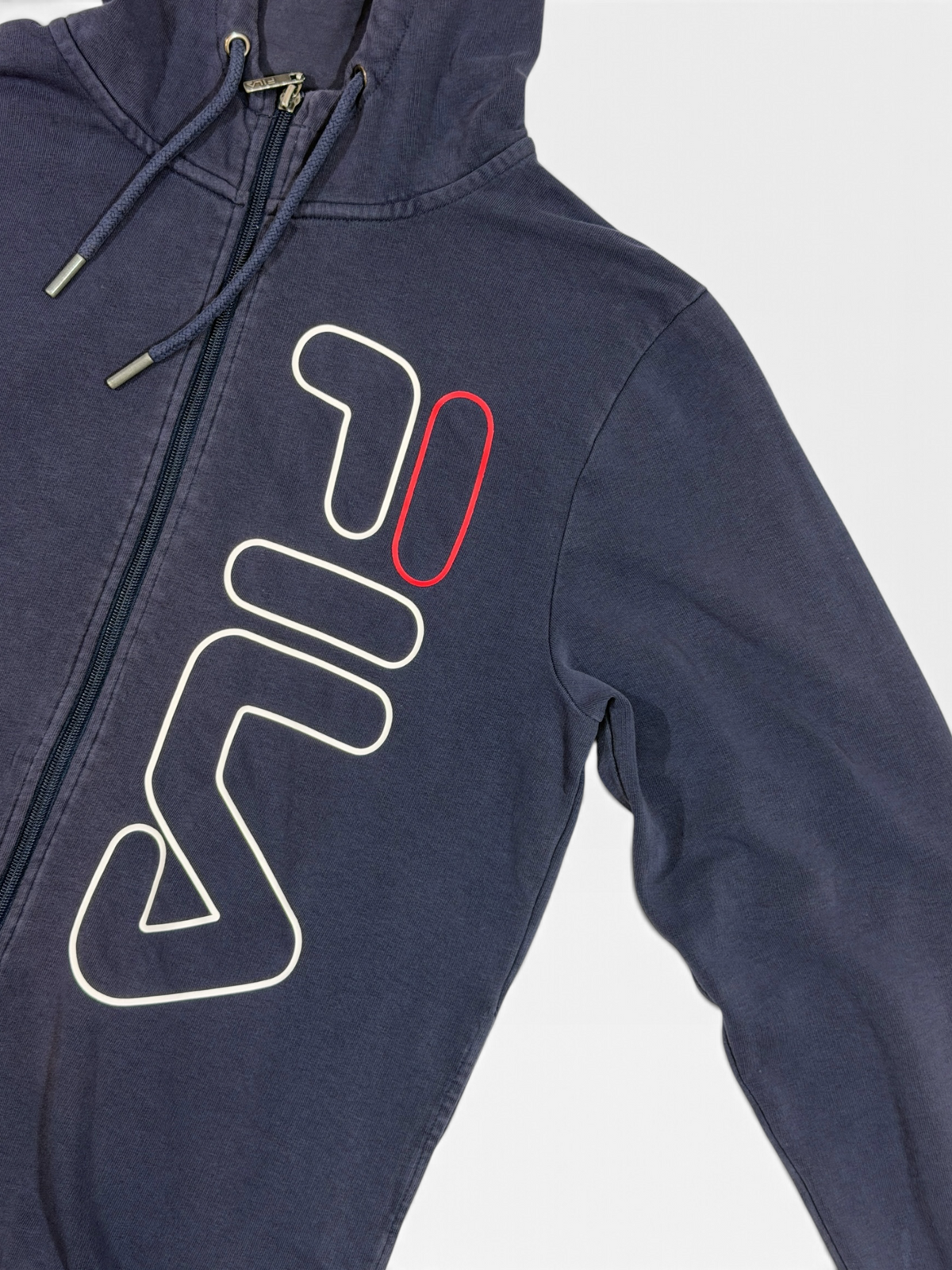 Chaqueta Fila Vintage Big Script Logo Zip-Up Hoodie