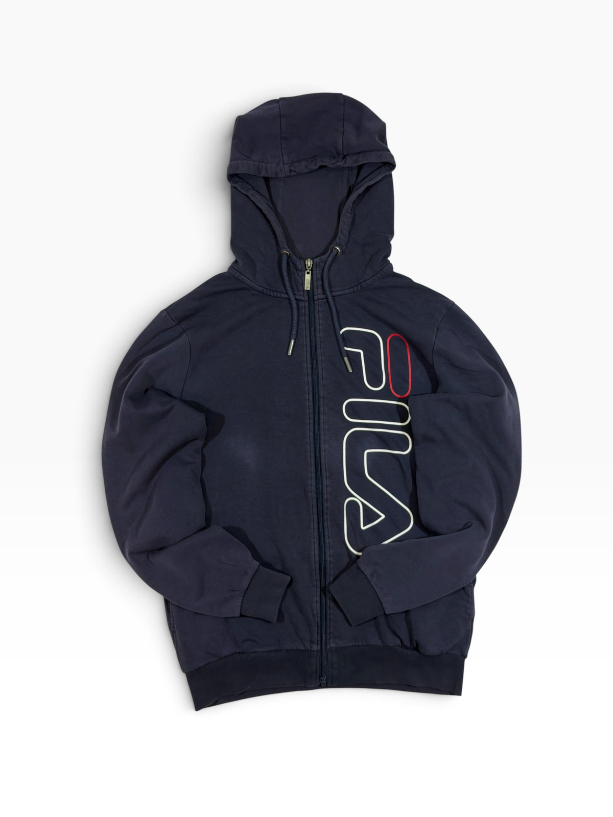 Chaqueta Fila Vintage Big Script Logo Zip-Up Hoodie